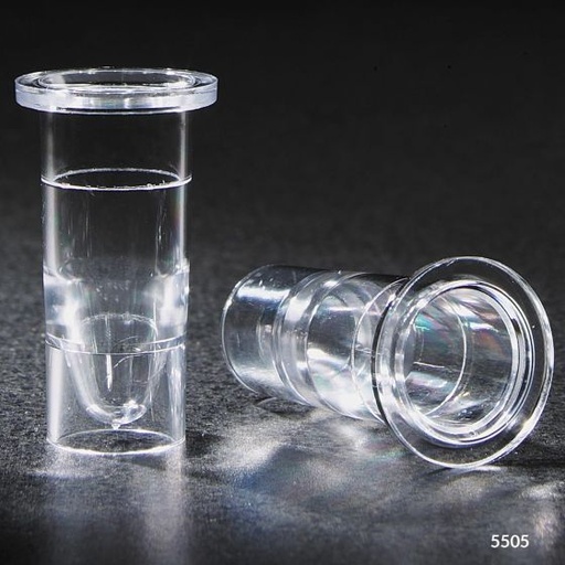 [5505] Globe Scientific 2 ml PS Nesting Sample Cup for 16 mm Tubes, 1000/Case