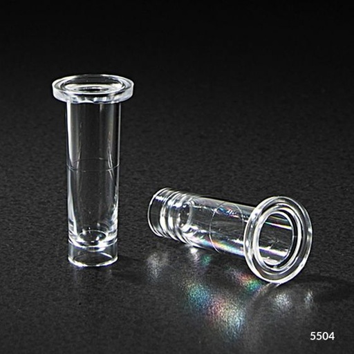 [5504] Globe Scientific 1 ml PS Nesting Sample Cup for 12 mm & 13 mm Tubes, 1000/Case