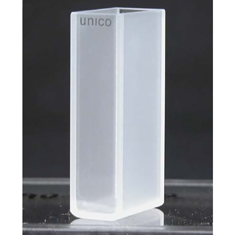 [S-90-320G] Unico 20mm Pathlength Rectangular Visible Glass Cuvette, 1/Pack