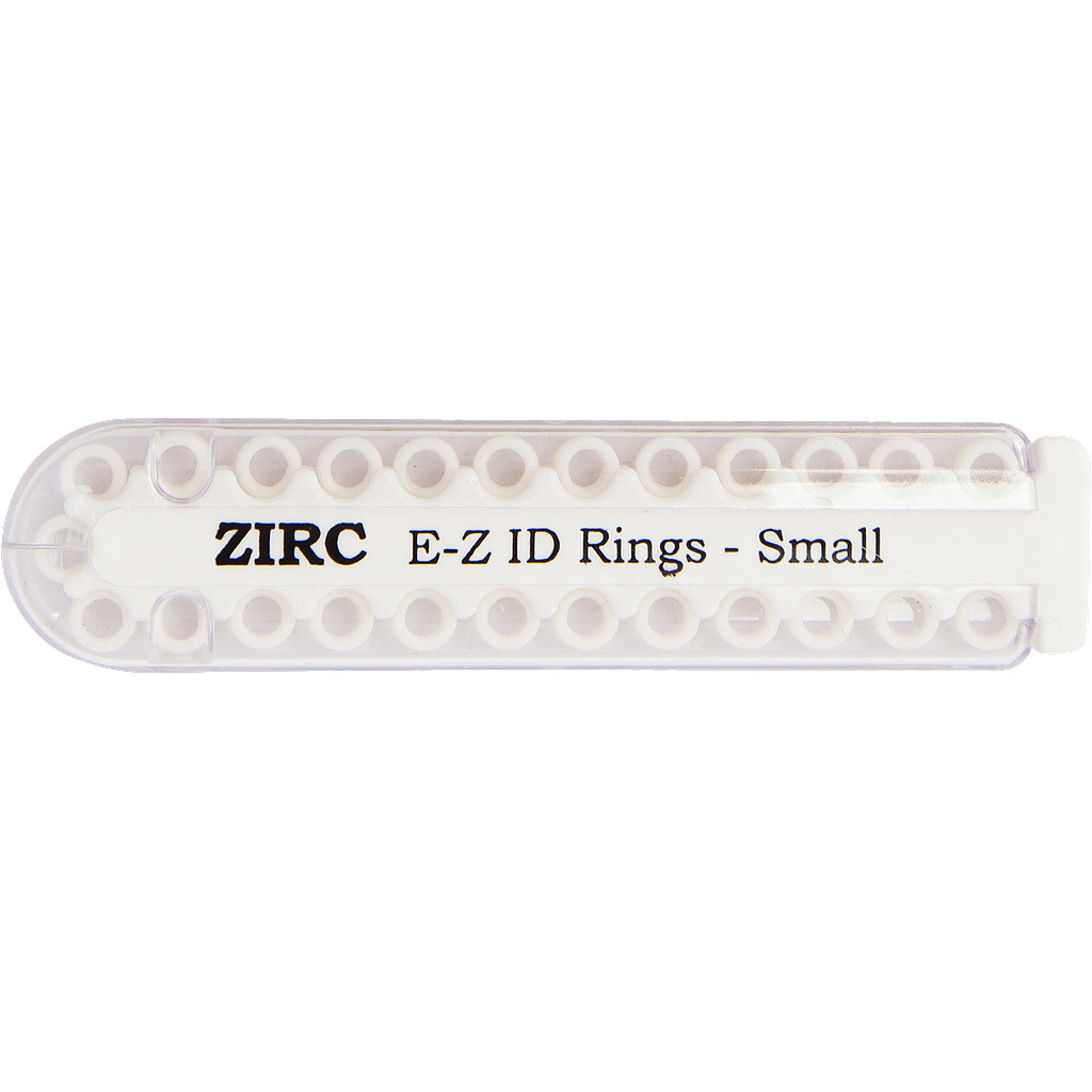 [70Z100] Zirc E-Z ID Rings Small (25pk)