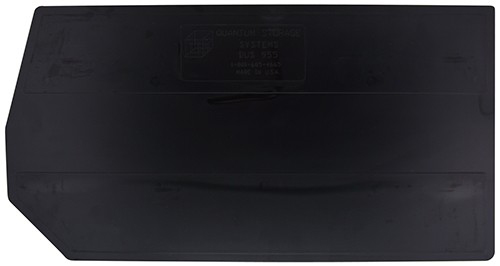 [DUS955] Quantum Medical 24 inch x 12 inch Bin Divider, Black, 1 per Pack