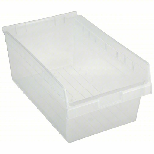 [QSB810CL] Quantum Medical 17-7/8 inch x 11-1/8 inch Plastic Shelf Bin, Clear, 1 per Pack