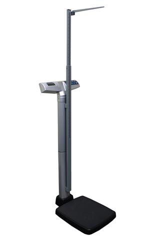 [499KLHRAD] Health O Meter Digital Waist-High Stand-On Scale with Height Rod