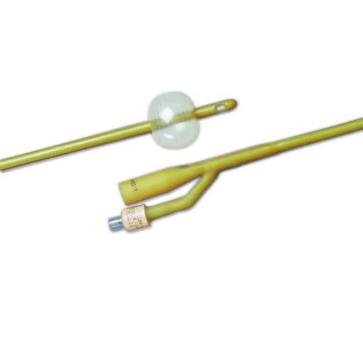 [0165L 16] Bard Medical Bardex Lubricath 16 Fr Latex 2-Way Foley Catheters, 12/Case