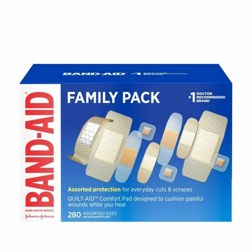 [004711] Johnson & Johnson Band-Aid Assorted Variety Sterile Sheer Adhesive Bandages, 18 Boxes/Case