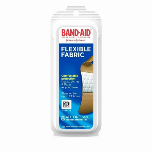 [005753] Johnson & Johnson Band-Aid One Size Flexible Fabric Adhesive Bandages, 72 Boxes/Case