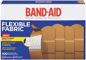 [004444] J&J Band-Aid® Flexible Fabric Adhesive Bandage Strip, 1" x 3"