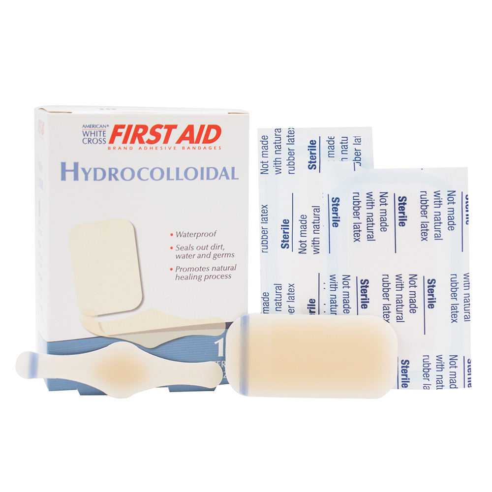 [19926] Dukal American White Cross Waterproof Hydrocolloid Bandages, 240/Pack
