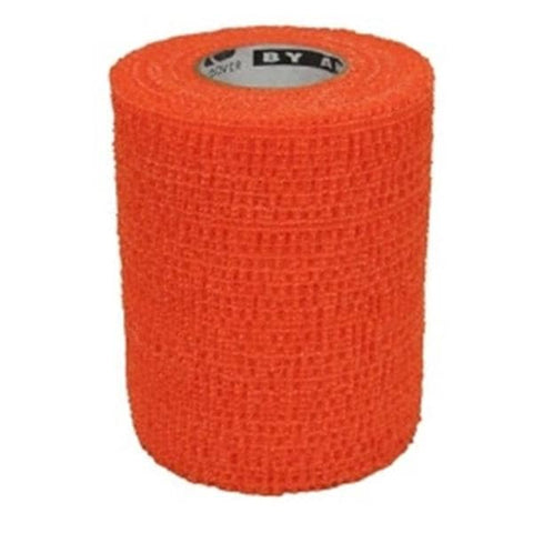 [7400OR-018] Andover Coflex Med 4 inch x 5 Yd. Flexible Cohesive Self-Adherent Wrap Bandage, Orange, 18/Case