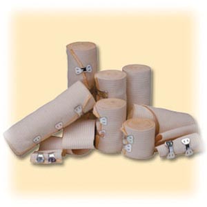 [622] Amd Medicom Elastic Bandages, 4" x 5 yds, CONTAINS LATEX, Shrink Wrapped