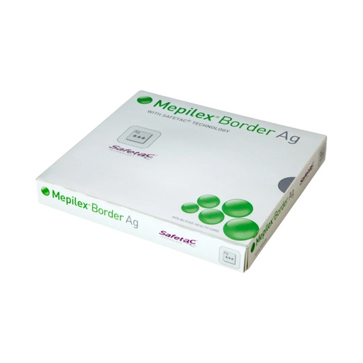 [395690] Molnlycke Mepilex 6 inch x 8 inch Silver Foam Border Ag Antimicrobial Dressings, 45/Case