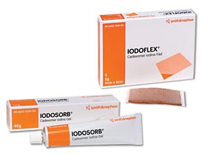 [6602134010] Smith & Nephew Iodoflex Wound Pad, 3 x 10gm (0.9% Cadexomer iodine)
