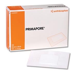 [66000317] Smith & Nephew Primapore™ IV Adhesive Dressing, 4" x 3 1/8"
