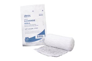 [8645] Dukal Fluff Bandage Roll, 4½" x 4.1 yds, Sterile, 3-Ply, 100 cs