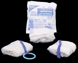 [KP-7012] Dukal Laparotomy Sponges, 12" x 12", NS, Banded in 5s - No Wrap, Prewashed, 280 bdl