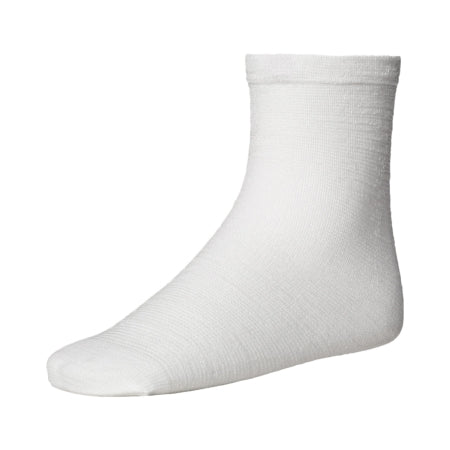 [992017] Molnlycke Tubifast One Size Viscose and Polyamide 2-Way Stretch Garment Socks, White, 6/Box