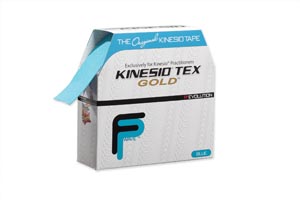 [GKT25125FP] Kinesio Tex Gold FP Tape, 2" x 34 yds, Blue, Bulk, 1 rl