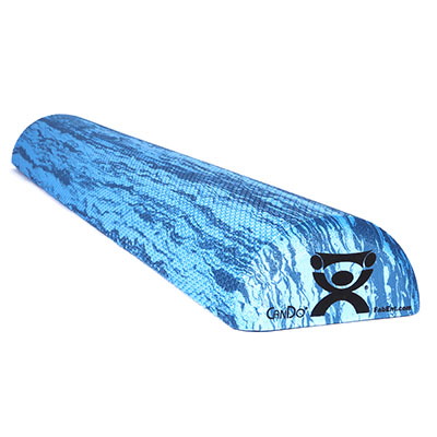 [30-2210] Fabrication CanDo 6 inch x 36 inch EVA Foam Extra Firm Half-Round Roller, Blue