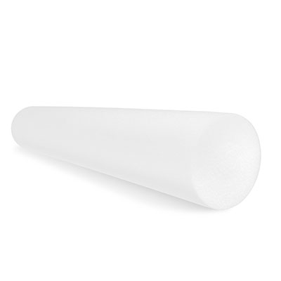 [30-2100] Fabrication CanDo 6 inch x 36 inch PE Round Foam Roller, White
