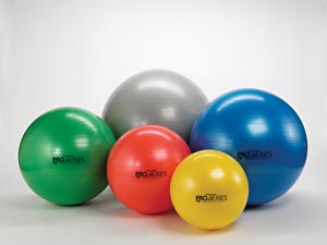 [23155] Hygenic/Thera-Band Pro Series SCP™ Exercise Balls, 75cm / Silver, For Body Height Over 6'9"