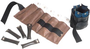 [10-0302] Fabrication The Cuff® Pouch Variable Weight Set, 10 lb, Brown