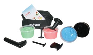 [10-2836] Fabrication Puttycise® Theraputty Set, Hard, 5 Tools, (4) 1 lb Theraputty (R, G, B, Blk)