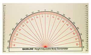 [12-1096] Fabrication Chiropractic, Baseline Adjustable Wall Goniometer