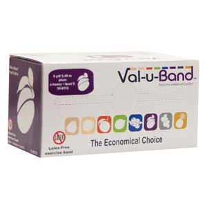 [10-6115] Fabrication Cando® Val-U Band™ Exercise Bands, Plum, 6 yds, No Latex