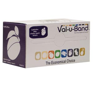 [10-6214] Fabrication Cando® Val-U Band™ Exercise Bands, Blueberry, 6 yds