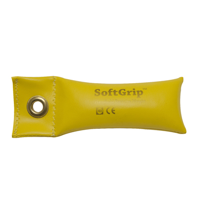 [10-0351] Fabrication CanDo Softgrip 1 lb Hand Weight, Yellow