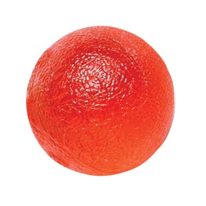 [10-1492] Fabrication Cando® Gel Hand Exercise Ball, Standard, Red, Light