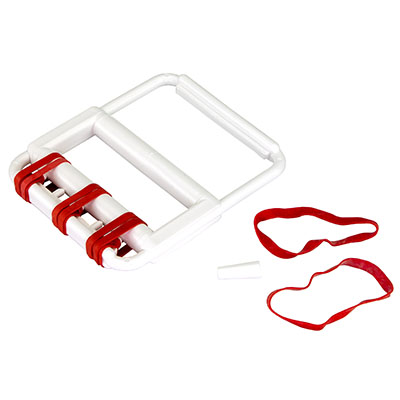 [10-0800] Fabrication CanDo Rubber-Band Hand Exerciser w/ Red Bands