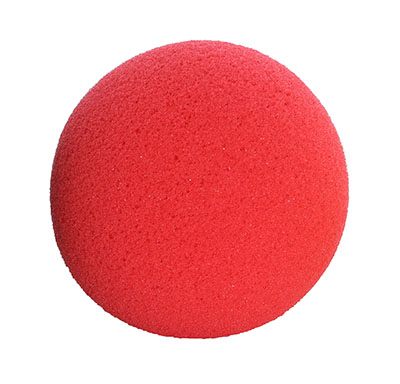 [10-0777] Fabrication CanDo 3 inch Memory Foam Easy Hand Squeeze Ball, Red