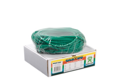 [10-5723] Fabrication CanDo 100 ft Latex Free Medium Exercise Tubing Roll w/ Dispenser Box, Green