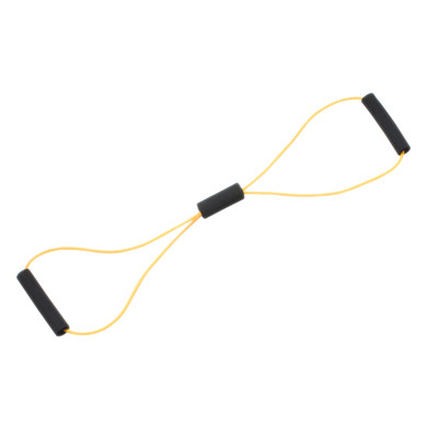 [10-5591] Fabrication CanDo BowTie 30 inch Low Powder X-Light Exercise Tubing, Yellow