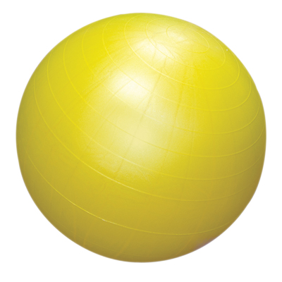 [30-1744] Fabrication CanDo Cushy Air 30 inch Inflatable Exercise Ball, Yellow