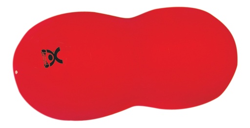 [30-1728] Fabrication CanDo 28 inch x 47 inch Inflatable Exercise Saddle Roll, Red