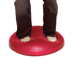 [30-1868R] Fabrication Balance Pads Discs, Inflatable Vestibular Seating/ Standing Disk 60cm (23.6"), Red