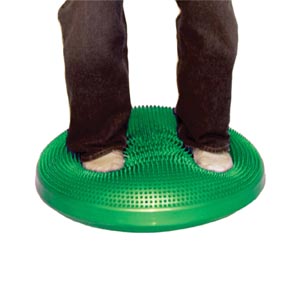 [30-1868G] Fabrication Balance Pads Discs, Inflatable Vestibular Seating/ Standing Disk 60cm (23.6"), Green