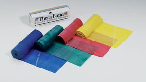 [20060] Hygenic/Thera-Band Professional Resistance Band, Black/ Special Heavy, 6 Yd Dispenser Box