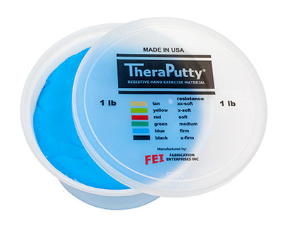 [10-0921] Fabrication CanDo TheraPutty 1 lb Firm Standard Hand Exercise Material, Blue