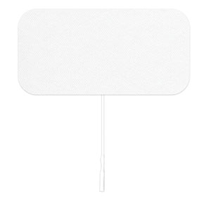 [VTX50100] Axelgaard Valutrode X® Cloth Electrodes White Fabric Top, 2" x 4" Rectangle, 4/pk