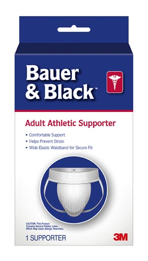 [202460] 3M™ Bauer&Black™ Athletic Suspensory, Adult Supporter, A3, Small, 12/bx