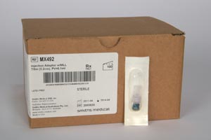 [MX492] Adapters & Connectors - Injection Adapter, Male Luer Lock, 7/8", Sterile, Latex Free (LF)