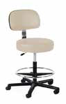 [861] Lab Stool with Single lever Release and Black Composite Base