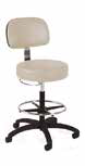 [871] Lab Stool with "D" Handle Release and Black Composite Base