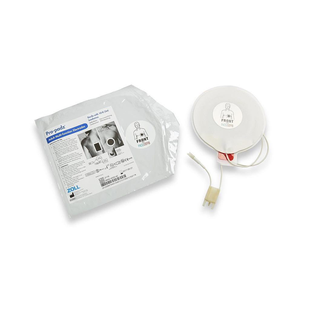 [8900-4052-40] Zoll AED Defibrillator Pro-Padz® Multi-Function Electrodes, 10-Foot Lead Wires