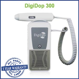 [DD-300-D8] Newman Digidop Handheld Non-Display Digital Doppler (DD-300) & 8MHz Vascular Probe