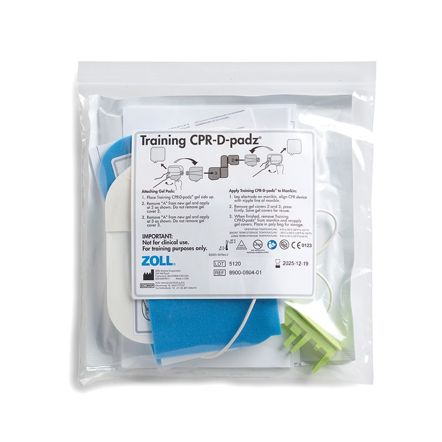 [8900-0804-01] Zoll AED CPR-D-padz Training Electrodes, For Use with AED Plus Trainer Only