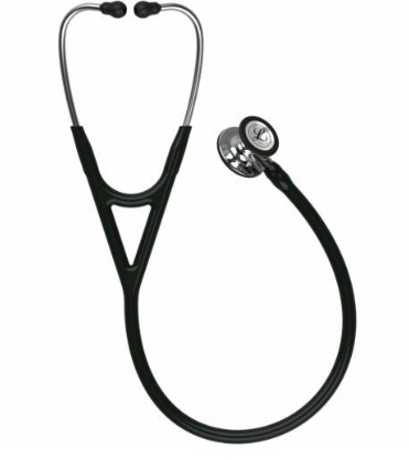 [6177] 3M™ Littmann® Cardiology IV™ Stethoscope, Mirror Finish Chestpiece, Black Tube, 27